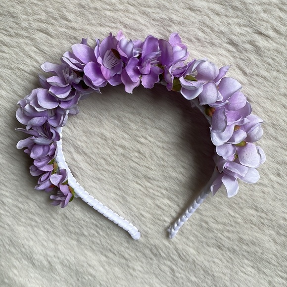 Pastel Purple Ombré Flower Blossom Headband - Picture 11 of 14